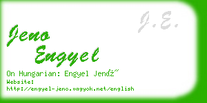 jeno engyel business card